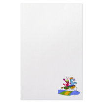 Aliens Partying Customized Stationery