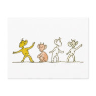 Aliens postcard