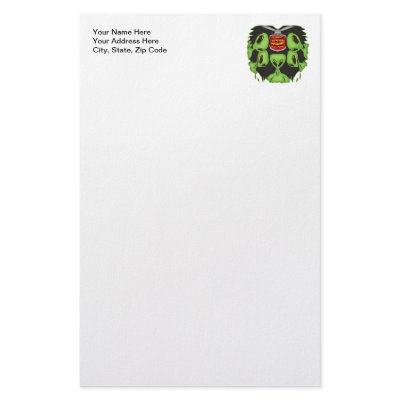 Aliens Probing Your Body Customized Stationery by sagart1952