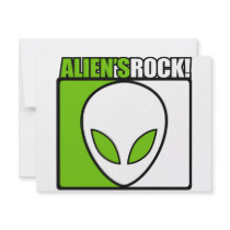 Aliens Rock! invitations by designs_that_rock Aliens Rock! invitations