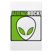 Aliens Rock! stationery by designs_that_rock Aliens Rock! stationery