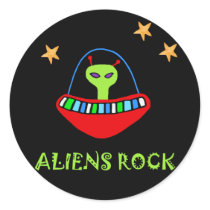 aLiEnS rOcK! stickers by BitsOfWhimsy aLiEnS rOcK! stickers