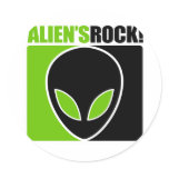Aliens Rock! Sticker