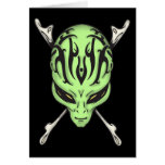 Aliens Rule Greeting Card