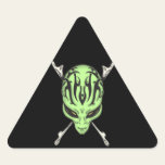 Aliens Rule Triangle Stickers