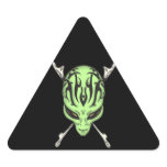 Aliens Rule Triangle Stickers