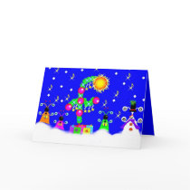 Aliens Singing Christmas Carols cards by IsabelDC Aliens Singing Christmas Carols cards