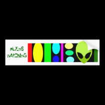 aLiEnS wAtChInG Bumper Sticker bumper stickers