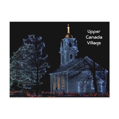 Alight at Night - Upper Canada Village Post Card by robhuntley