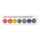 aligned chakras Bumper Sticker bumper stickers