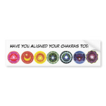 aligned chakras Bumper Sticker bumper stickers