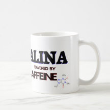 Alina powered by caffeine mug
