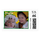 Aline and Amelie Postage Stamps