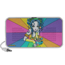 "Alisha" Candy Rainbow Fae Doodle Speaker speakers