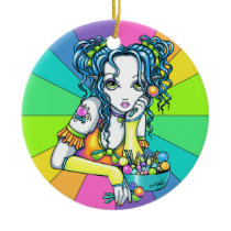 "Alisha" Candy Rainbow Fae Ornament ornaments