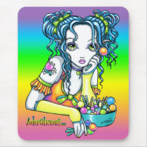 "Alisha" Candy Rainbow Fairy Mousepad mousepads