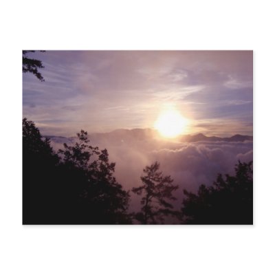 Alishan Sunrise Post Card by SkarletRaven