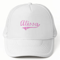 Alissa Classic Style Name Trucker Hats