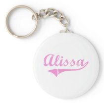 Alissa Classic Style Name Keychains