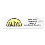 Alive - Bumper Sticker