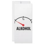 Alkohol Anzeige leer icon Full Color Rack Card