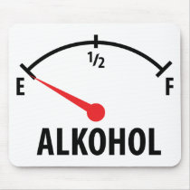 Alkohol Tankanzeige mousepads