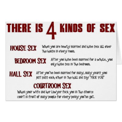 All: 4 KINDS OF SEX Greeting Card by dman71215