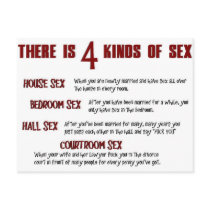 All: 4 KINDS OF SEX postcards