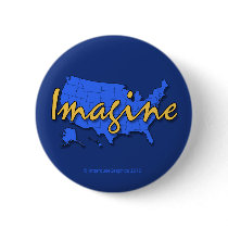All 50 States Blue Button