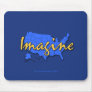All 50 States Blue Mousepad