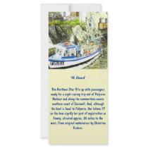 'All Aboard' Large Bookmark / Rack Card