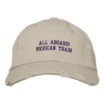 ALL ABOARD MEXICAN TRAIN - HAT embroidered hats by seapearls ALL ABOARD MEXICAN TRAIN - HAT embroidered hats