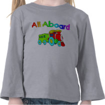 All Aboard t-shirts