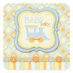 All Aboard! Square Sticker