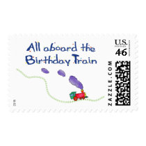 All aboard the Birthday Train Postage postage