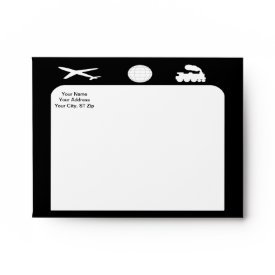 All Aboard Wedding Save the Date Envelope envelope