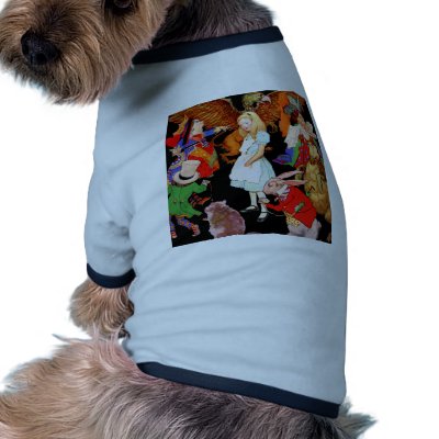 ALL ABOUT ALICE IN WONDERLAND DOGGIE TEE SHIRT by cowboylove