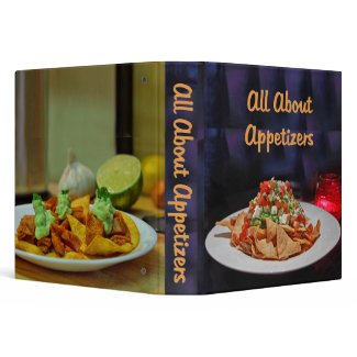 All About Appetizers Recipe Binder binder