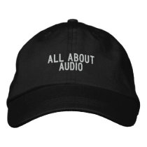 all about audio baseball cap
