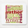 All About Authors red Mouse Pad