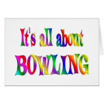 All About Bowling Greeting Card