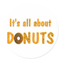 All About Donuts Stickers