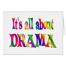 All About Drama Greeting Card
