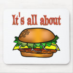 All About Hamburgers Mouse Pads