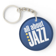 All About Jazz Doublesided Key Chain Acrylic Keychain