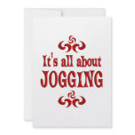 ALL ABOUT JOGGING invitations