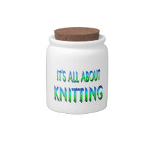 All About Knitting Candy Dishes