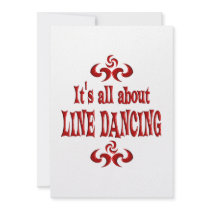 ALL ABOUT LINE DANCING PERSONALIZED ANNOUNCEMENTS