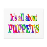 All About Puppets Postcard