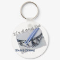 All About the Snare Drums Keychain